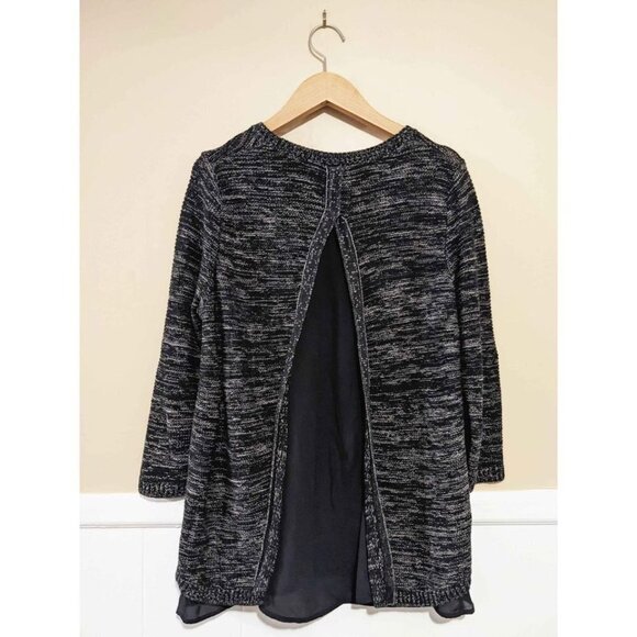 The Limited Black/Gray Peekaboo Layered Top Size Small - Picture 1 of 6